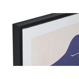 DKD Home Decor Cuadro Moderno Decorativo con Diseño de Mujer, Tonos Azul Beige y Negro, de Lienzo, 4x80x60 cm (Set 2 Unidades)