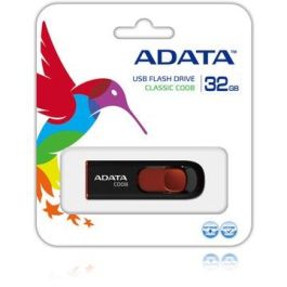 ADATA C008 USB 2.0 32GB Negro Rojo AC008-32G-RKD