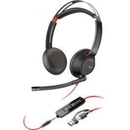 POLY Blackwire 5220 Auriculares Estéreo Alámbricos USB-C + 3.5mm con Adaptador USB-C/A para Llamadas/Música Precio: 179.68999972. SKU: B1BCL9QTGD
