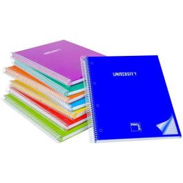 Bloc Pacsa University Micro.Tapa Extra A4 80H Cuadric.5X5 90G Surtido (8 Col.) (Set de 8) Precio: 33.4999995. SKU: B1FSZRNCDN