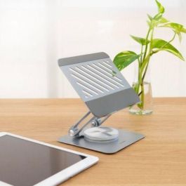 TooQ Soporte Sobremesa Rotación 360° Ajustable para Dispositivos hasta 13” Color Plata