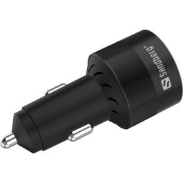 Sandberg Cargador de Coche Rápido 130W Total con Puerto USB-C Power Delivery 100W y USB Estándar para Smartphones y Tablets