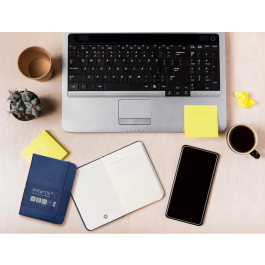 Antartik Cuaderno A7 Tapa Dura Hojas Lisas Azul Marino 80 Hojas 80 gr FSC