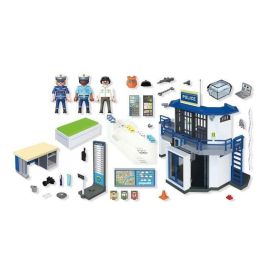 Playmobil PL71874 Comisaría con sala de investigación, Policías, City Action, 129 piezas, para niños de 4+ años