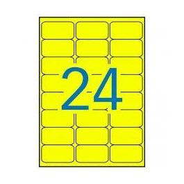 Apli Etiquetas Adhesivas C-Romos 24 x 20H Amarillo Fluorescente 64x33,9 mm Láser Cantos Romos Precio: 11.68999997. SKU: S8400917