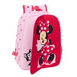 Mochila Escolar Minnie Mouse Naive Rosa 26 x 34 x 11 cm