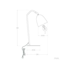 SKD-T1002 Lámpara de Mesa Flexo Escritorio Al Jubayl Acero Orientable Bombilla E27 Diseño Nórdico Moderno