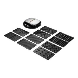 Adler AD3040 Sandwichera multifunción 5 en 1 1200 W con 5 Placas Intercambiables Antiadherentes, Indicadores Luminosos y Protección Contra Sobrecalentamiento