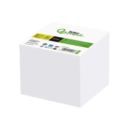 Liderpapel Taco Papel Encolado Blanco 1000 Hojas 100x100x100 mm 80 gr