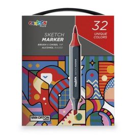 Carioca Sketch Marker Doble Punta Cincel-Pincel, Tinta Alcohol, Colores Surtidos, Caja Premium 32 Unidades Precio: 21.49999995. SKU: B1AW7NJAZE