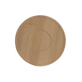 DKD Home Decor Tazas de Cafe Blancas de Porcelana y Bambu, Set de 6 Piezas, 90ml, Apto Microondas y Lavavajillas, 6.4 x 5.2 x 8.8 cm