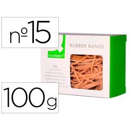Q-connect Gomillas Elásticas 100 gr Número 15 150 x 2 mm Precio: 1.88999943. SKU: S7908445