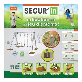 TRIGANO Kit de Fijación Secur'In para Pórtico Columpio - Anclaje sin hormigón madera o metal TRIGANO Kit de Fijación Secur'In para Pórtico Columpio - Anclaje sin hormigón madera o metal