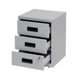 Bisley Cajonera Metálica 3 Cajones 40x51x40 cm Ancho X Alto X Fondo Con Ruedas Gris Montado Precio: 191.59000003. SKU: B146BZVDBZ