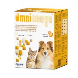 Omniomega 120 Cápsulas Ácidos Grasos Omega 3 EPA DHA Vit. E para Perros y Gatos Precio: 47.6899995. SKU: B1AHRDTEFT