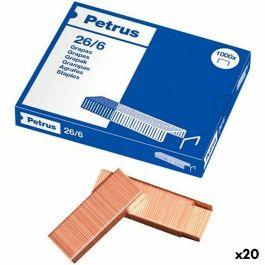 Grapas Petrus 26/6 6 mm 1000 Piezas (20 Unidades) Grapas Petrus 26/6 6 mm 1000 Piezas (20 Unidades)