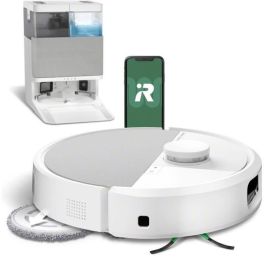iRobot IRO5061042263063 Roomba Plus 505 Combo AutoWash - Robot Aspirador y Fregasuelos con Base Multifunción, Secado Aire Tibio y IA PrecisionVision. Precio: 744.49999976. SKU: B124TBATXM