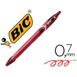 Boligrafo Bic Gelocity Quick Dry Retractil Tinta Gel Rojo Punta De 0,7 mm 12 unidades Precio: 28.4350005808. SKU: S8401582