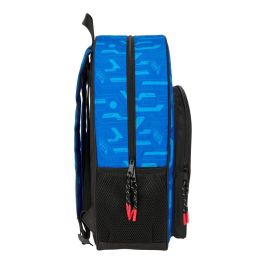 Mochila Escolar Hot Wheels Let's race Azul Negro 33 x 42 x 14 cm