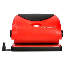 Taladrador Q-Connect Kf02156 Rojo Abertura 2 mm Capacidad 20 Hojas