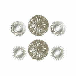 Juego de Espejos DKD Home Decor De pared Polipropileno Dorado Espejo (2 pcs) (35 x 3.5 x 35 cm) Precio: 29.58999945. SKU: B1BCBDCMG2