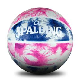 Balón de Baloncesto Spalding Tie Dye Sz6 Morado 6 Caucho (Talla 6)