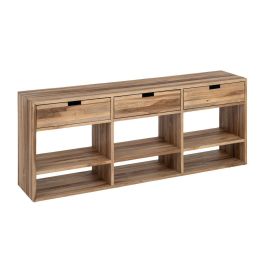 Mueble Tv Natural Madera de Teca Salón 140 X 30 X 55 cm