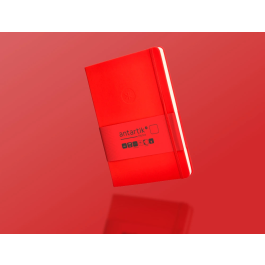 Antartik Cuaderno A5 Tapa Dura Rojo Hojas Lisas 100 Hojas 80gr FSC