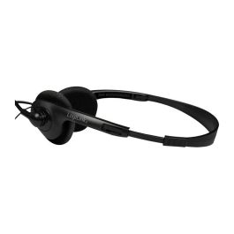 LogiLink Auriculares Diadema Estéreo con Micrófono HS0052 - Alámbrico, 3.5mm, para Oficina/Centro de Llamadas, Negro