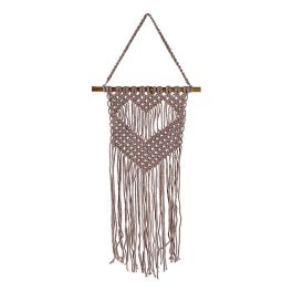 Decoracion Colgante Boho DKD Home Decor Marron Claro 48 x 30 cm