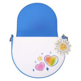 Loungefly Bolso bandolera Rainbow Osos Amorosos Care Bears Piel vegana con asa arcoíris y detalles en relieve