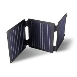 Trust Zuny 25238 Panel Solar Portátil 20W | Carga Rápida 15W con 1x USB-C y 1x USB-A para Móviles, Tablets y Baterías