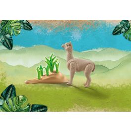 Playmobil Set de Juego Alpaca Wildtopia Ecológico con Accesorios y Tarjeta de Conocimiento