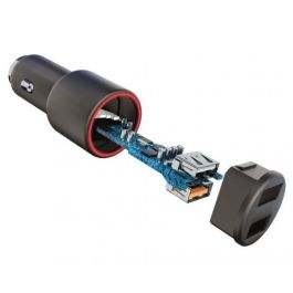 FOREVER Adaptador Coche 2 Puertos USB QC3.0 Carga Rápida 30W (2.4A)