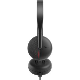 Dell Wh3024 Auriculares Profesionales Cableados USB-C con Micrófono Cancelación Ruido para PC Mac Teams Zoom y Adaptador USB-A Negro
