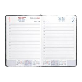 Agenda Encuadernada Liderpapel Saria A5 2025 Dia Pagina Color Negro Papel 70 gr