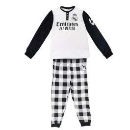 Cerdá Pijama Largo Single Jersey Real Madrid Talla S Blanco Adulto