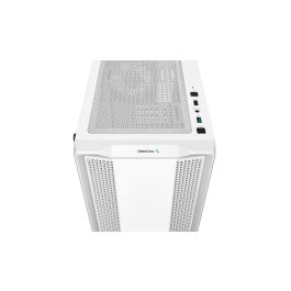 DeepCool CC360 Caja Gaming Micro-ATX Blanco con Ventana de Vidrio Templado y 3 Ventiladores ARGB