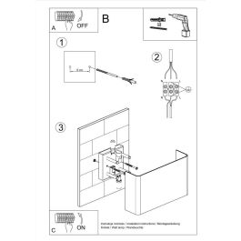 SOL-SL.0419 Aplique de Pared Copertura Moderno Blanco Acero para Interior Diseño Geométrico Iluminación Eficaz