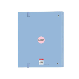 Safta Carpeta con Recambio Din A4 Cuadro 5 mm con Goma y Separadores Snoopy