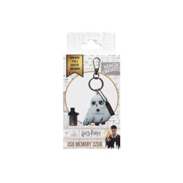 Wondee Llavero USB Hedwig 32GB Harry Potter Pendrive con Adaptador USB C
