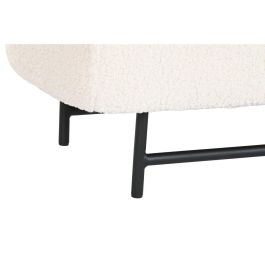 Banqueta Home ESPRIT Blanco Negro Poliéster Acero 145 x 45 x 45 cm Banqueta Home ESPRIT Blanco Negro Poliéster Acero 145 x 45 x 45 cm