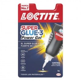 Loctite 2641843 Super Glue-3 Control Power Gel Pegamento Transparente Antigoteo Multifuncional 3gr Precio: 16.78999993. SKU: B1EHPRHZA4