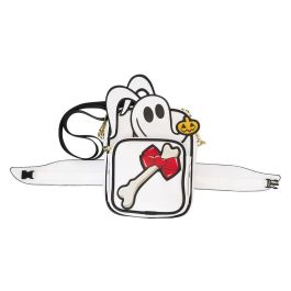 Loungefly Bolso Bandolera Zero Pesadilla Antes de Navidad Disney Piel Vegana con Monedero Reversible y Bandolera Ajustable
