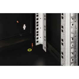 Digitus Carcasa de pared Unique 9U 600x450mm con cerradura y paneles laterales, IP20, Negro