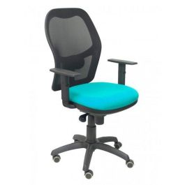 Silla Piqueras Y Crespo Jorquera Brazos Regulables Mecanismo Sincro Con Regulador De Tension Respaldo De Malla Negra Y Asiento Tapizado Bali Verde Turquesa Precio: 319.50000027. SKU: S5702208
