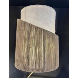 DKD Home Decor Lámpara Aplique Urban Yute y Metal Marrón Crudo de Pared 17x40x34 cm E27 1 bombilla DKD Home Decor Lámpara Aplique Urban Yute y Metal Marrón Crudo de Pared 17x40x34 cm E27 1 bombilla