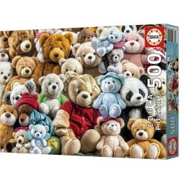 Educa Puzzle 500 piezas Ositos de Peluche para niños +11 años con cola Fix Puzzle, Cartón