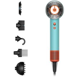 Dyson Supersonic Nural Secador de Pelo (Ceramic Patina/Topaz) - Azul/Naranja, 1600W, 3 velocidades, 4 ajustes de calor