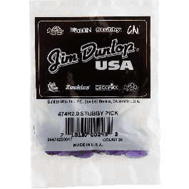 Dunlop Púas Big Stubby® Nylon - 2,00 Mm Pack 24 Unidades